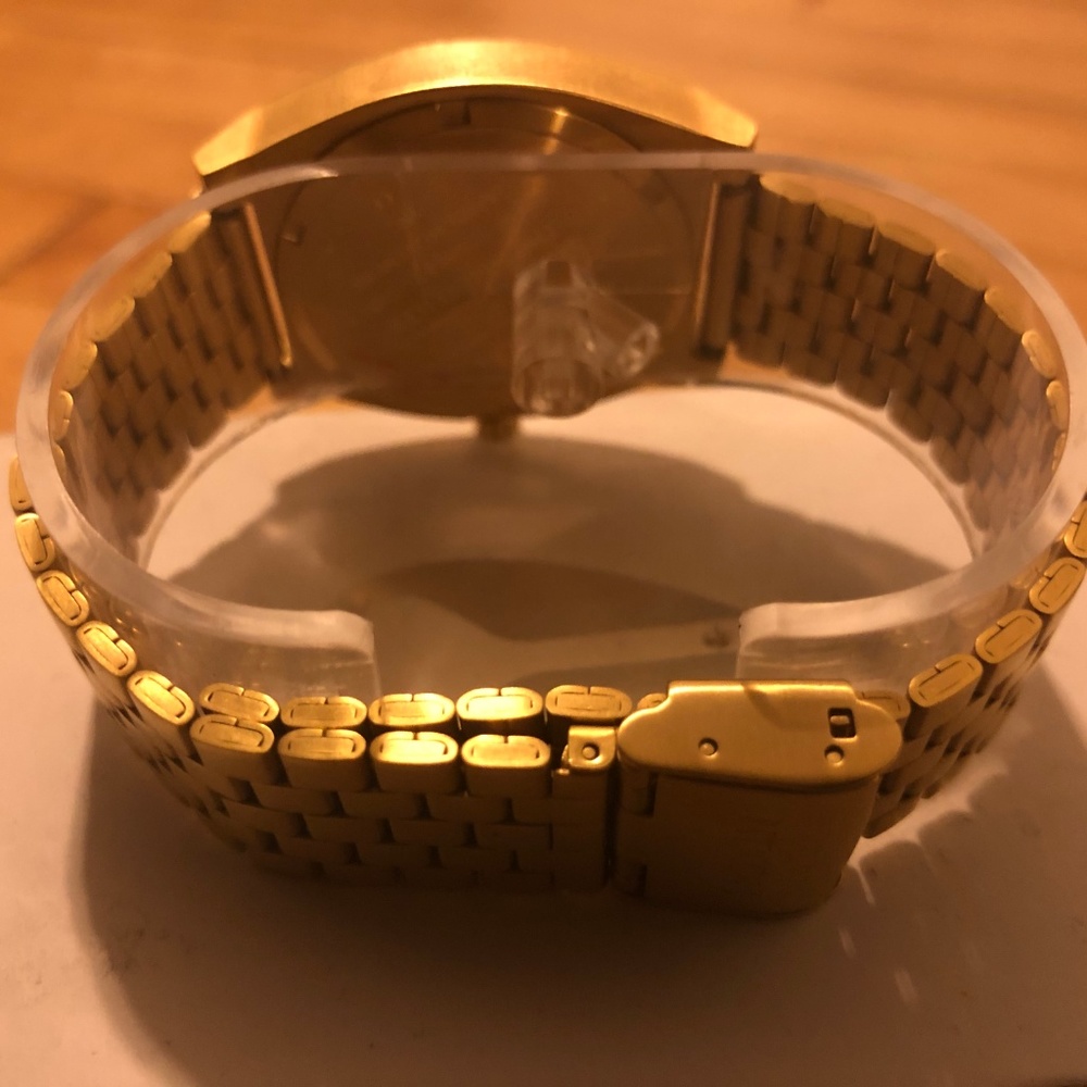 Nixon Time Teller Stainless Steel All Gold / Green - Picture 2 of 5